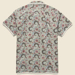Chintan Paisley Block Print Shirt - Dusty Blue/Red/Gold - Kardo - STAG Provisions - Tops - S/S Woven - Other Pattern