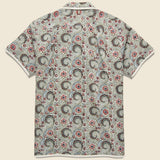 Chintan Paisley Block Print Shirt - Dusty Blue/Red/Gold - Kardo - STAG Provisions - Tops - S/S Woven - Other Pattern