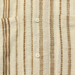 Alfred Handwoven Striped Guayabera Shirt - Natural/Tan - Kardo - STAG Provisions - Tops - S/S Woven - Stripe