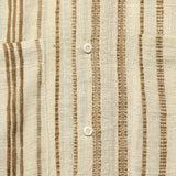 Alfred Handwoven Striped Guayabera Shirt - Natural/Tan - Kardo - STAG Provisions - Tops - S/S Woven - Stripe