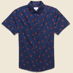 Leaves Shirt - Navy - Katin - STAG Provisions - Tops - S/S Woven - Other Pattern