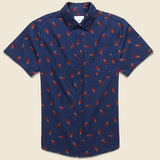 Leaves Shirt - Navy - Katin - STAG Provisions - Tops - S/S Woven - Other Pattern