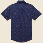 Leaves Shirt - Navy - Katin - STAG Provisions - Tops - S/S Woven - Other Pattern