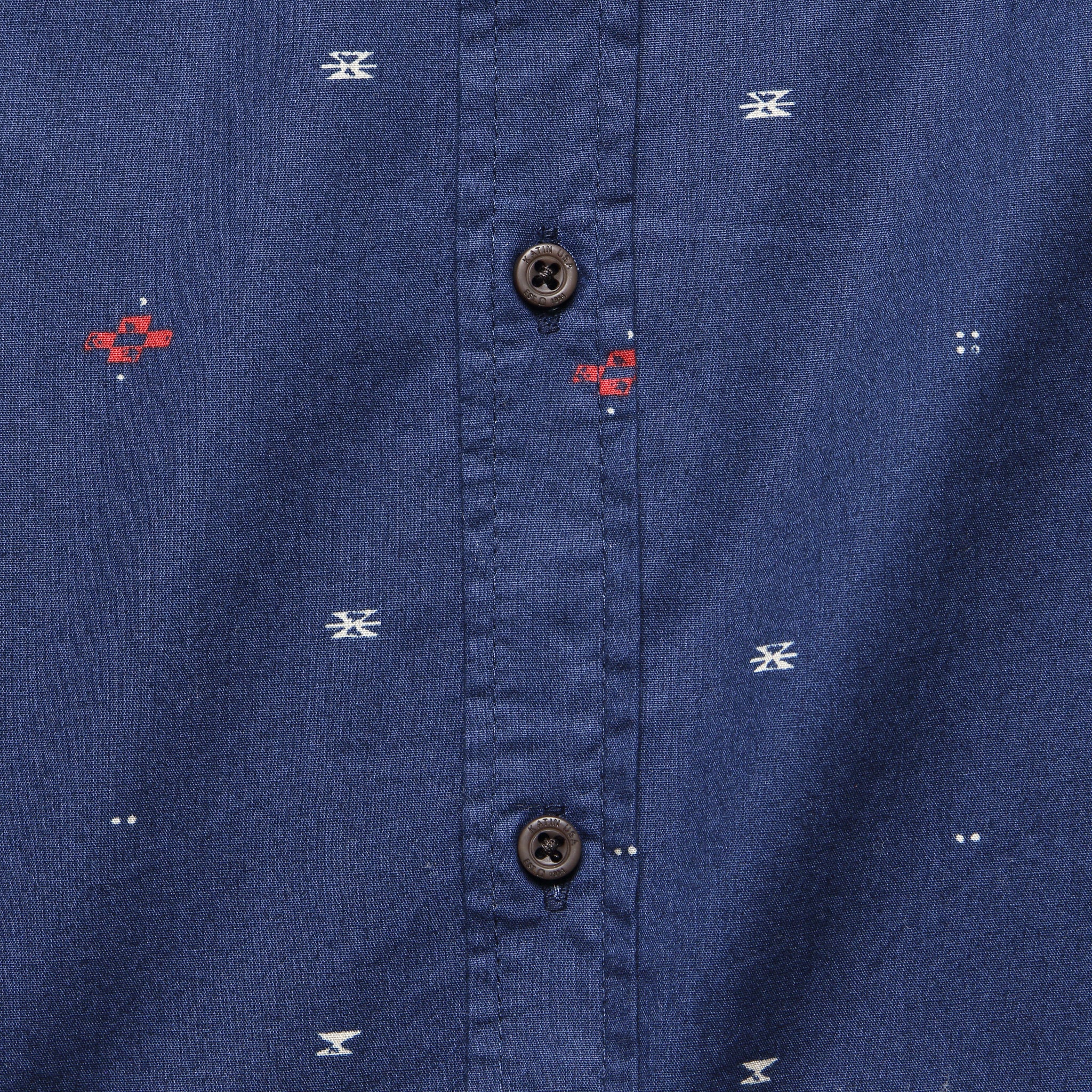 Duke Shirt - Navy - Katin - STAG Provisions - Tops - S/S Woven - Other Pattern