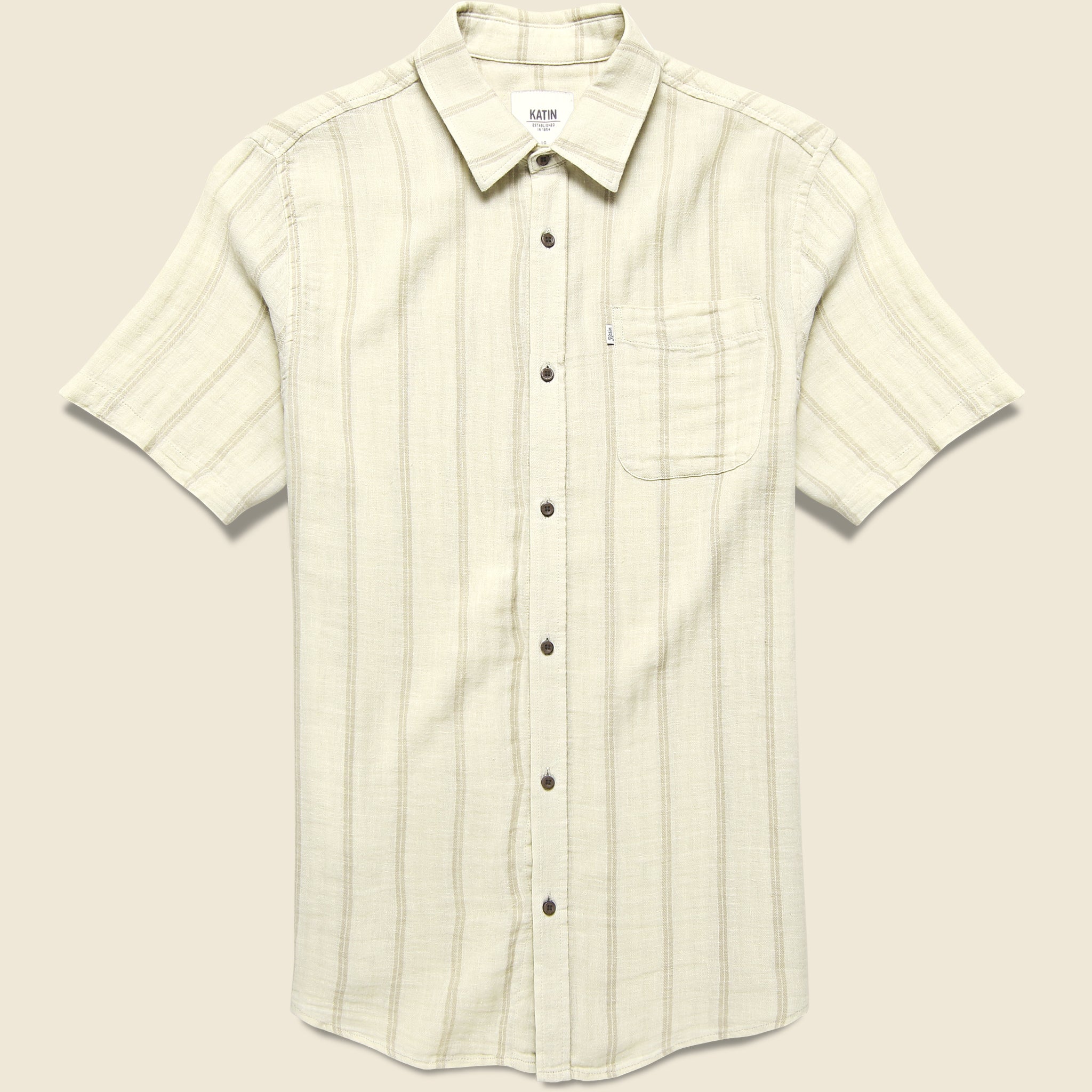 Alan Shirt - Wool - Katin - STAG Provisions - Tops - S/S Woven - Stripe