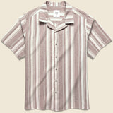 Ian Shirt - Dark Clay - Katin - STAG Provisions - Tops - S/S Woven - Stripe