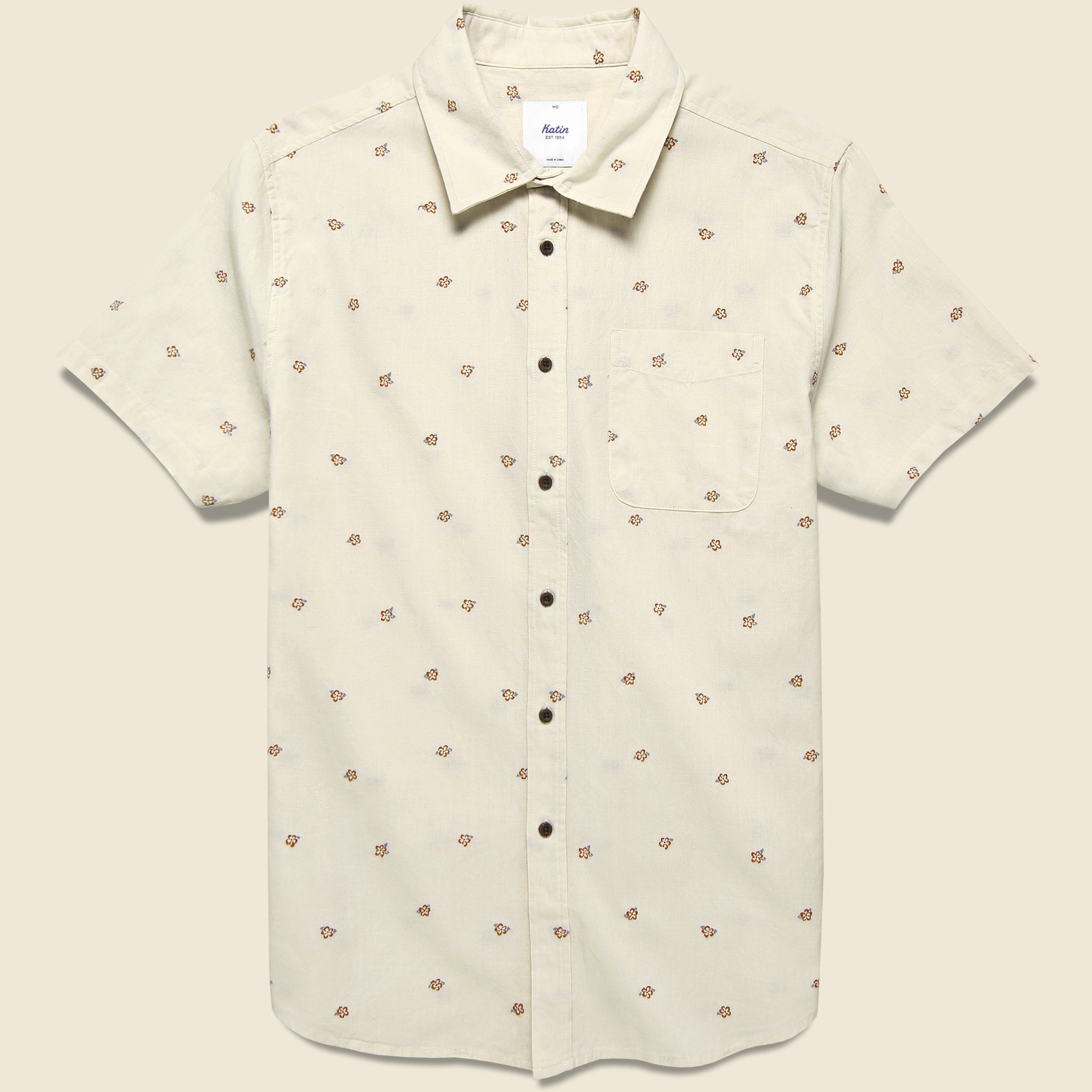Plume Shirt - Vintage White - Katin - STAG Provisions - Tops - S/S Woven - Floral
