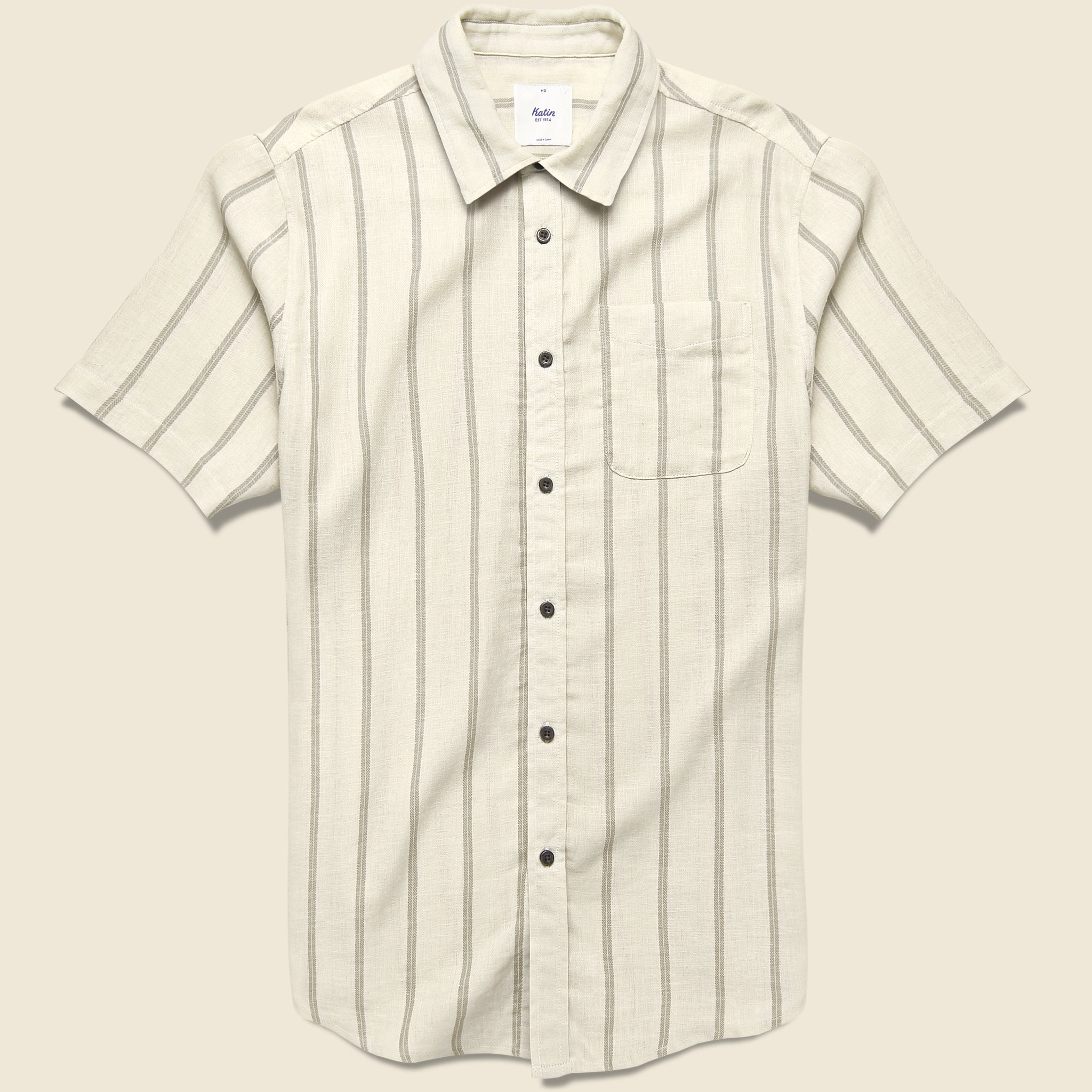 Alan Shirt - Vintage White - Katin - STAG Provisions - Tops - S/S Woven - Stripe
