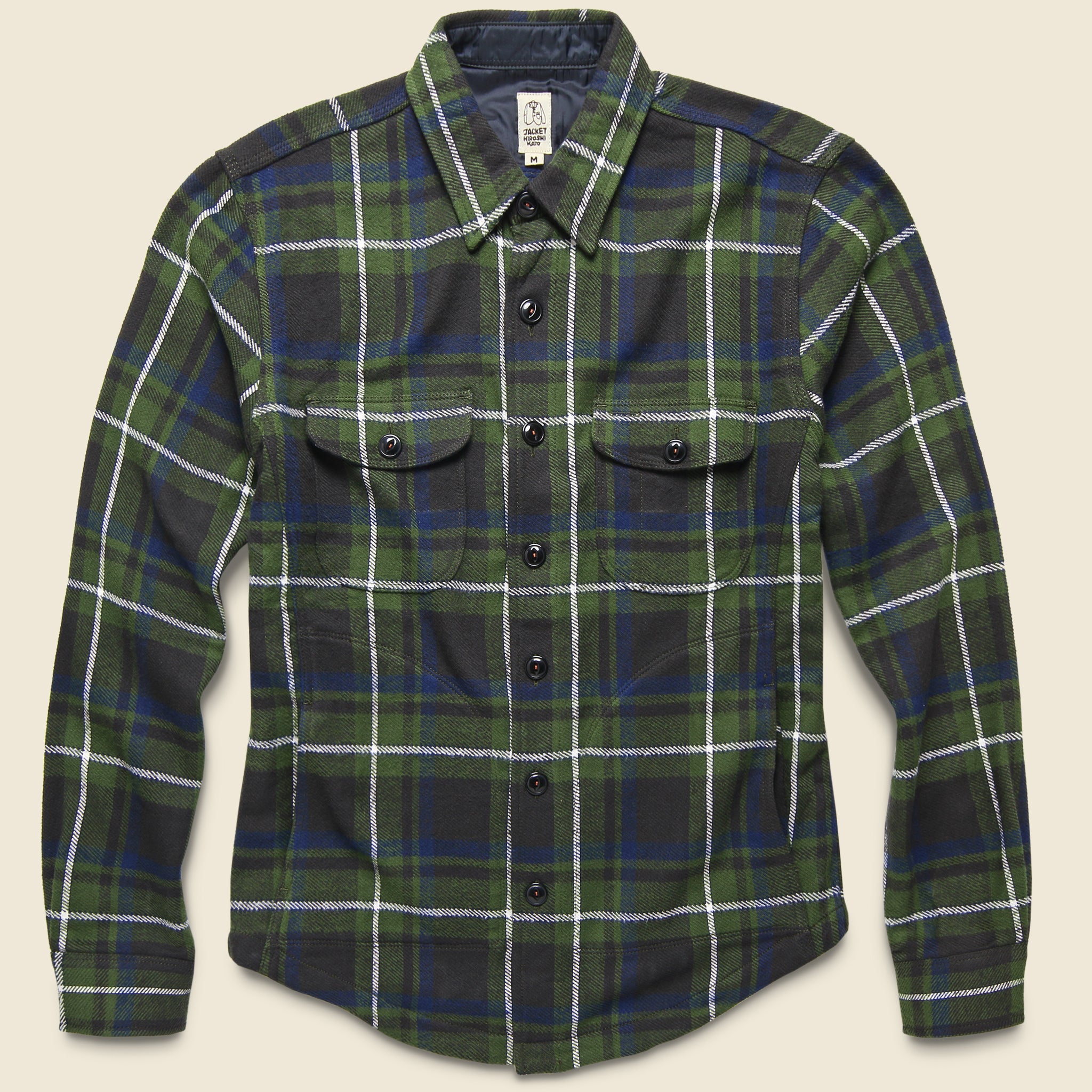 Anvil Flannel - Green - KATO - STAG Provisions - Tops - L/S Woven - Overshirt