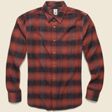 Vintage Plaid Double Gauze Shirt - Red Check - KATO - STAG Provisions - Tops - L/S Woven - Plaid