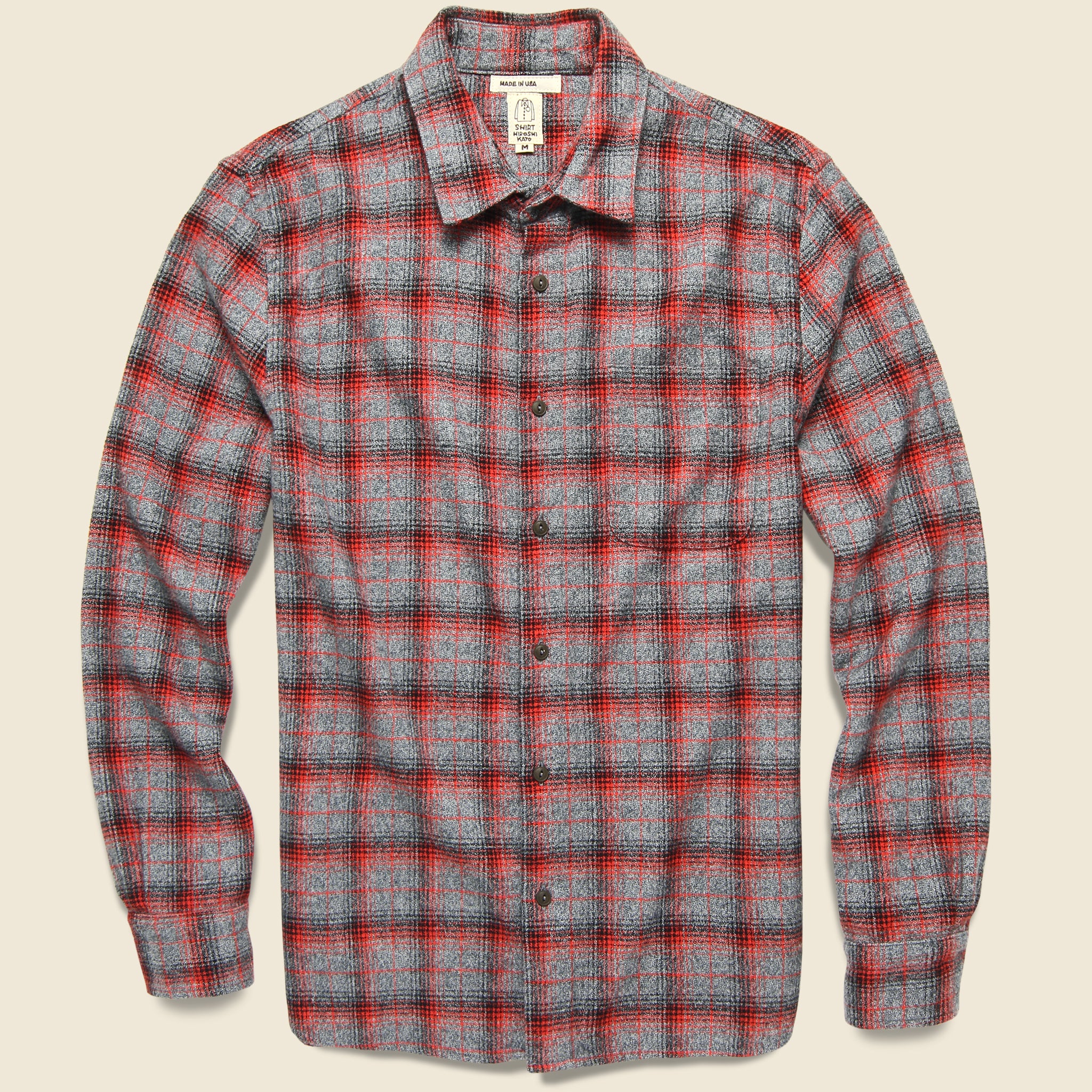 Ripper Flannel - Red Vintage Plaid - KATO - STAG Provisions - Tops - L/S Woven - Plaid