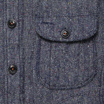 Raw Denim Herringbone Anvil Shirt Jacket - Indigo - KATO - STAG Provisions - Outerwear - Shirt Jacket