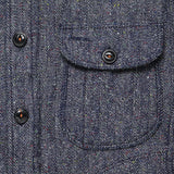 Raw Denim Herringbone Anvil Shirt Jacket - Indigo - KATO - STAG Provisions - Outerwear - Shirt Jacket