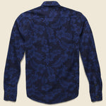 Aloha Print Shirt Jacket - Navy - KATO - STAG Provisions - Outerwear - Coat / Jacket