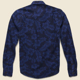 Aloha Print Shirt Jacket - Navy - KATO - STAG Provisions - Outerwear - Coat / Jacket