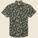 Seersucker Aloha Shirt - Green - KATO - STAG Provisions - Tops - S/S Woven - Floral