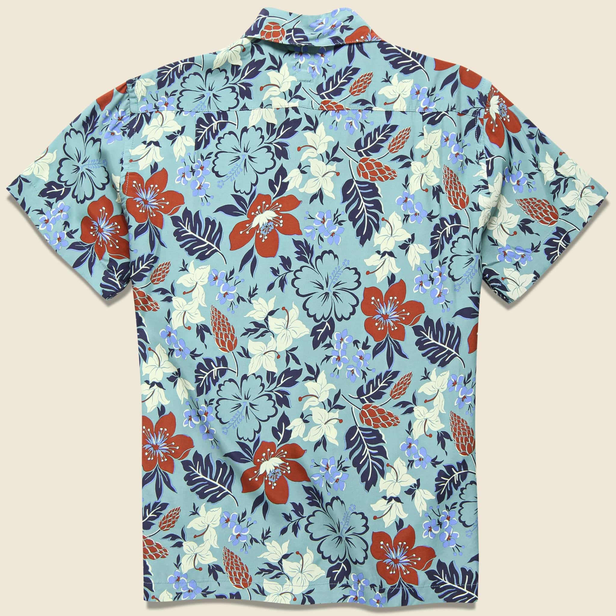 Wrench Aloha Shirt - Green/Blue - KATO - STAG Provisions - Tops - S/S Woven - Floral