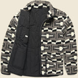 Reverse Zip Pile & Quilt Jacket - Grey - Knickerbocker - STAG Provisions - Outerwear - Coat / Jacket