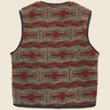 Reverse Zip Pile & Quilt Vest - Brown - Knickerbocker - STAG Provisions - Outerwear - Coat / Jacket