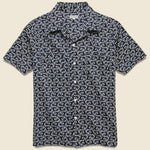 Comma Camp Shirt - Tripper Navy - Knickerbocker - STAG Provisions - Tops - S/S Woven - Other Pattern