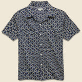 Comma Camp Shirt - Tripper Navy - Knickerbocker - STAG Provisions - Tops - S/S Woven - Other Pattern
