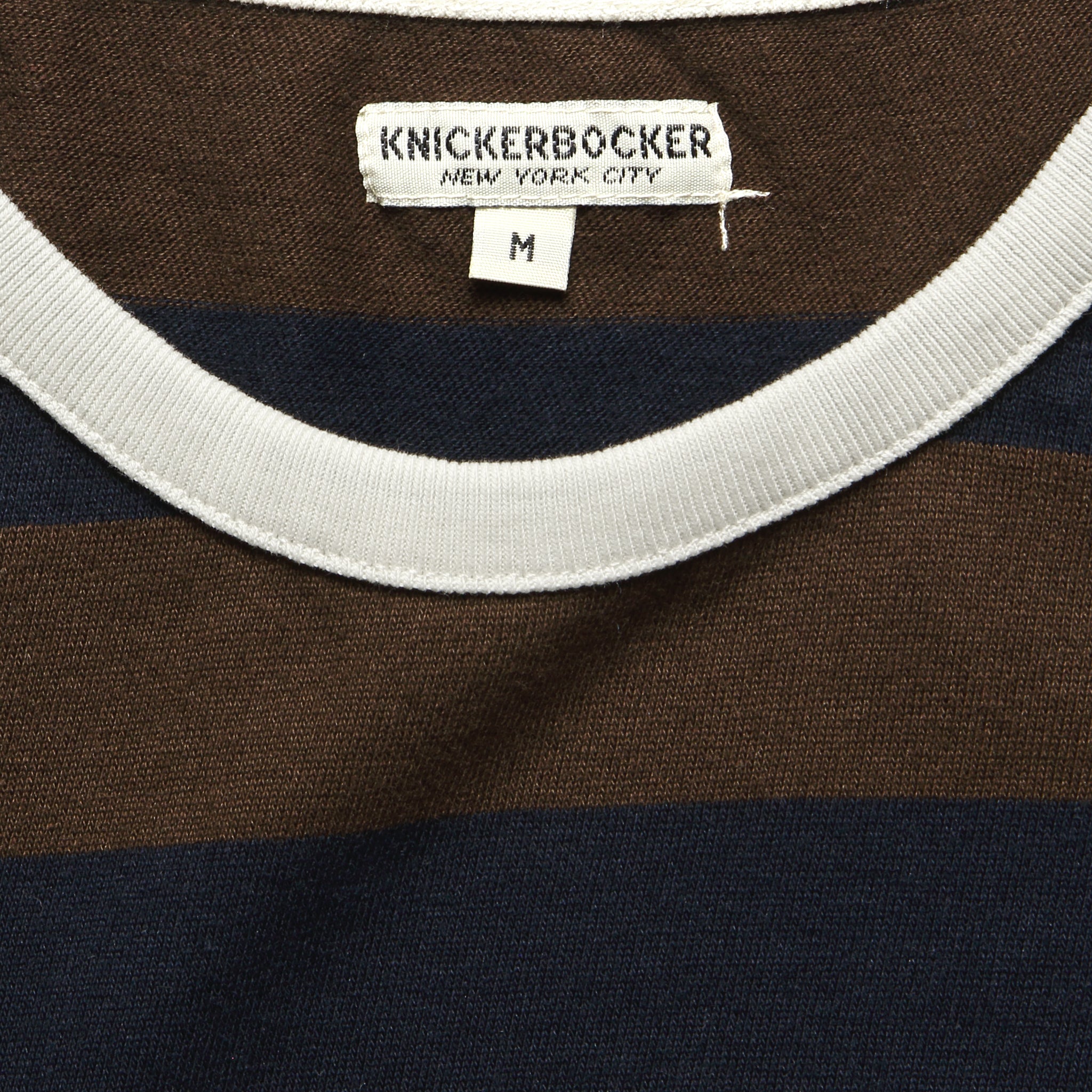 Mojave Striped Tee - Chocolate/Plum/Navy - Knickerbocker - STAG Provisions - Tops - S/S Tee