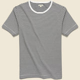 Mod Striped Tee - White/Black - Knickerbocker - STAG Provisions - Tops - S/S Tee
