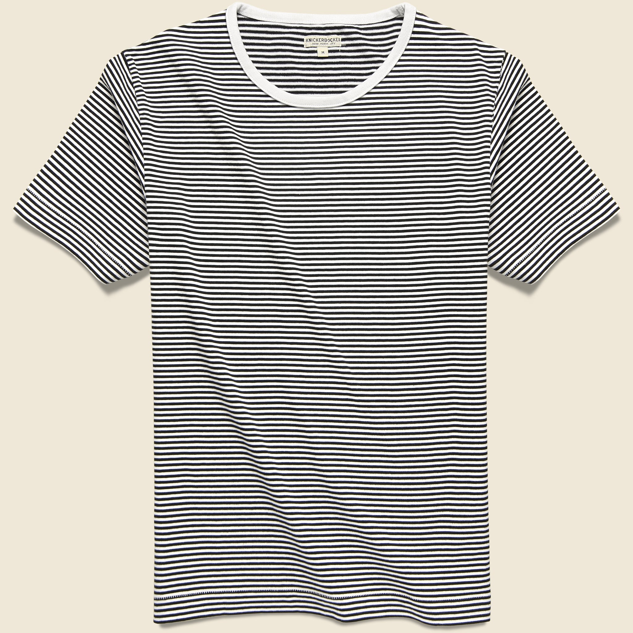 Mod Striped Tee - White/Black - Knickerbocker - STAG Provisions - Tops - S/S Tee