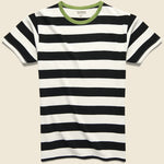 Mojave Striped Tee - White/Black - Knickerbocker - STAG Provisions - Tops - S/S Tee