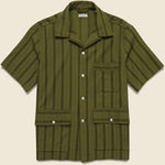 Hemingway Shirt - Olive - Knickerbocker - STAG Provisions - Tops - S/S Woven - Other Pattern