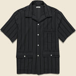 Hemingway Shirt - Black - Knickerbocker - STAG Provisions - Tops - S/S Woven - Other Pattern
