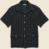Hemingway Shirt - Black - Knickerbocker - STAG Provisions - Tops - S/S Woven - Other Pattern