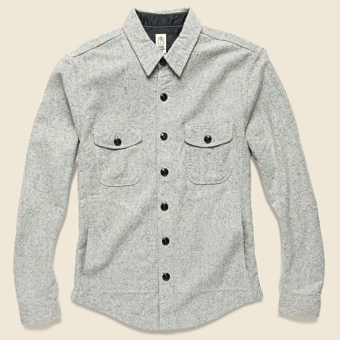 Speckle Overshirt - Grey - KATO - STAG Provisions - Tops - L/S Woven - Overshirt