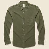 Vintage Double Gauze Shirt - Military Green - KATO - STAG Provisions - Tops - L/S Woven - Solid