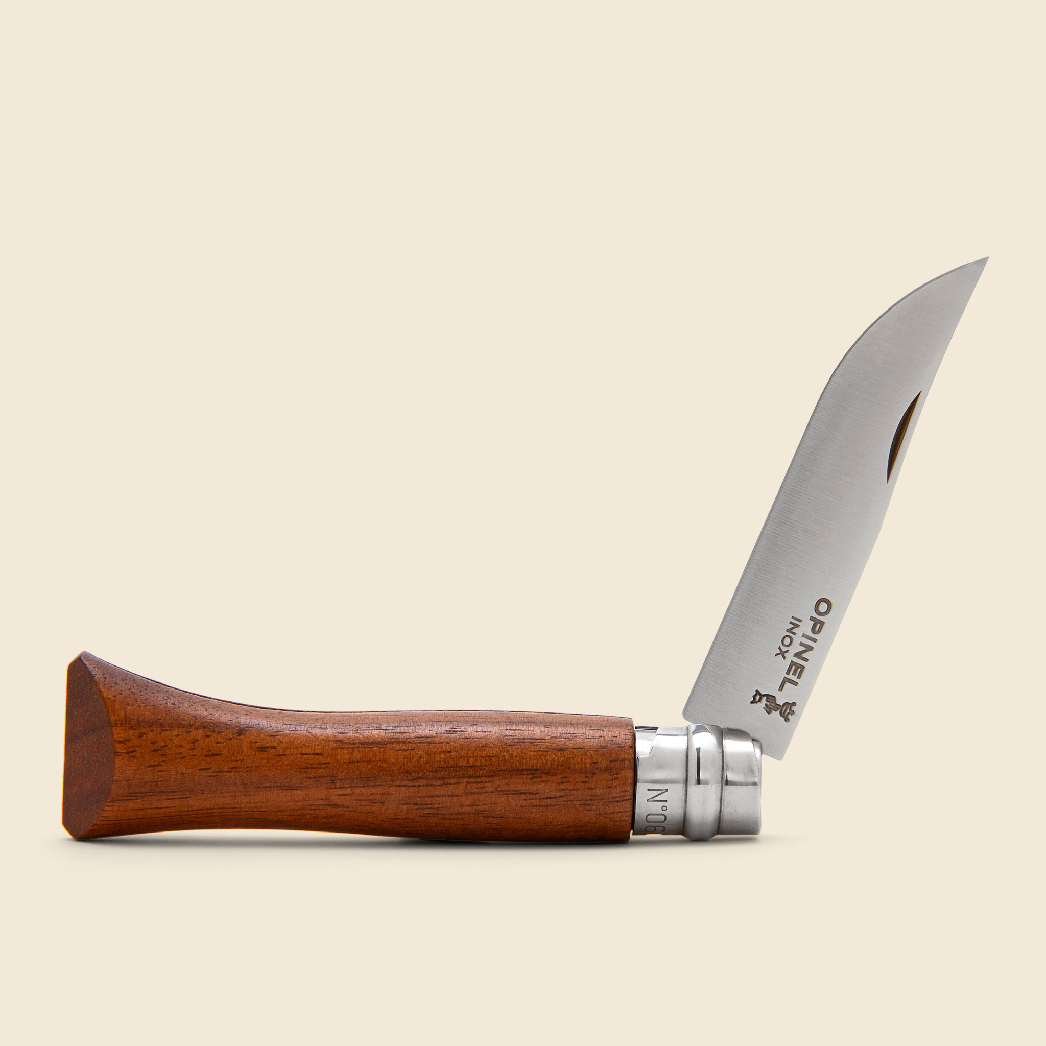 Leather Sheath with Opinel Knife - Natural Snake Stamped - Son of a Sailor - STAG Provisions - Gift - Knife