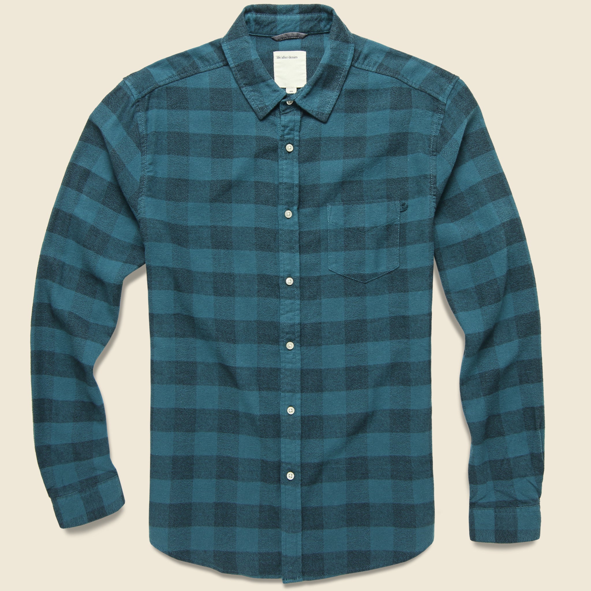 Allegheny Plaid Flannel - Comet Teal - Life After Denim - STAG Provisions - Tops - L/S Woven - Plaid