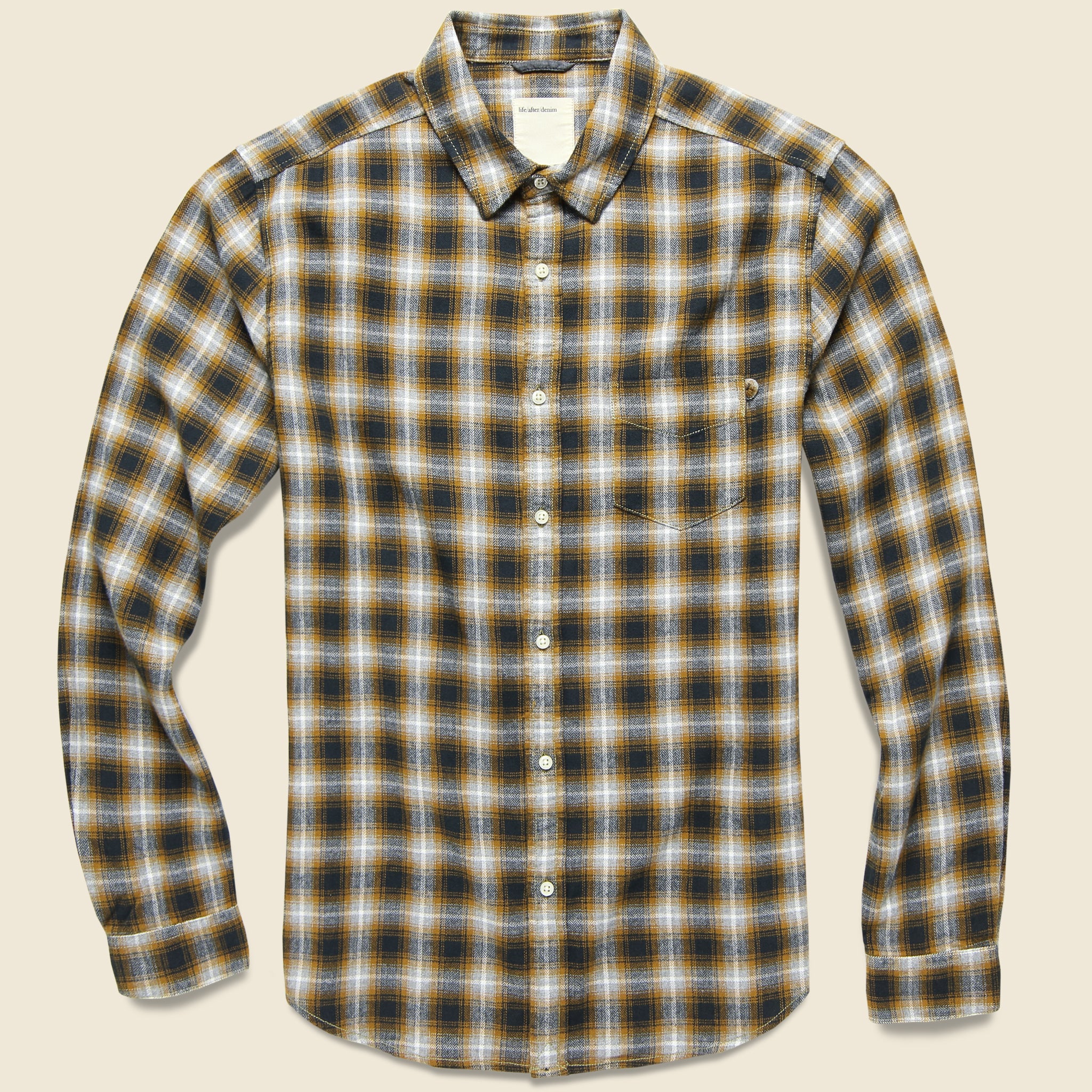 Retrograde Shirt - Tiger Eye - Life After Denim - STAG Provisions - Tops - L/S Woven - Plaid