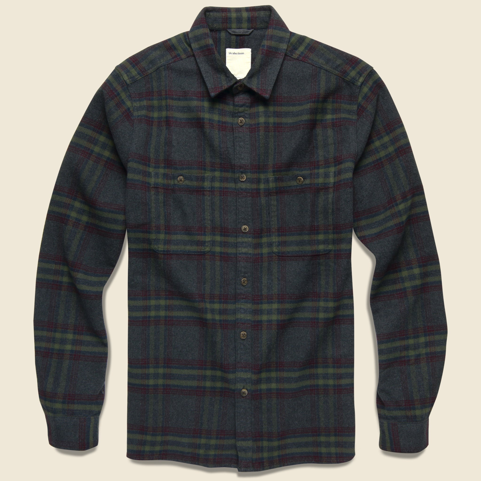 Crysade Plaid Shirt - Heather Charcoal - Life After Denim - STAG Provisions - Tops - L/S Woven - Plaid