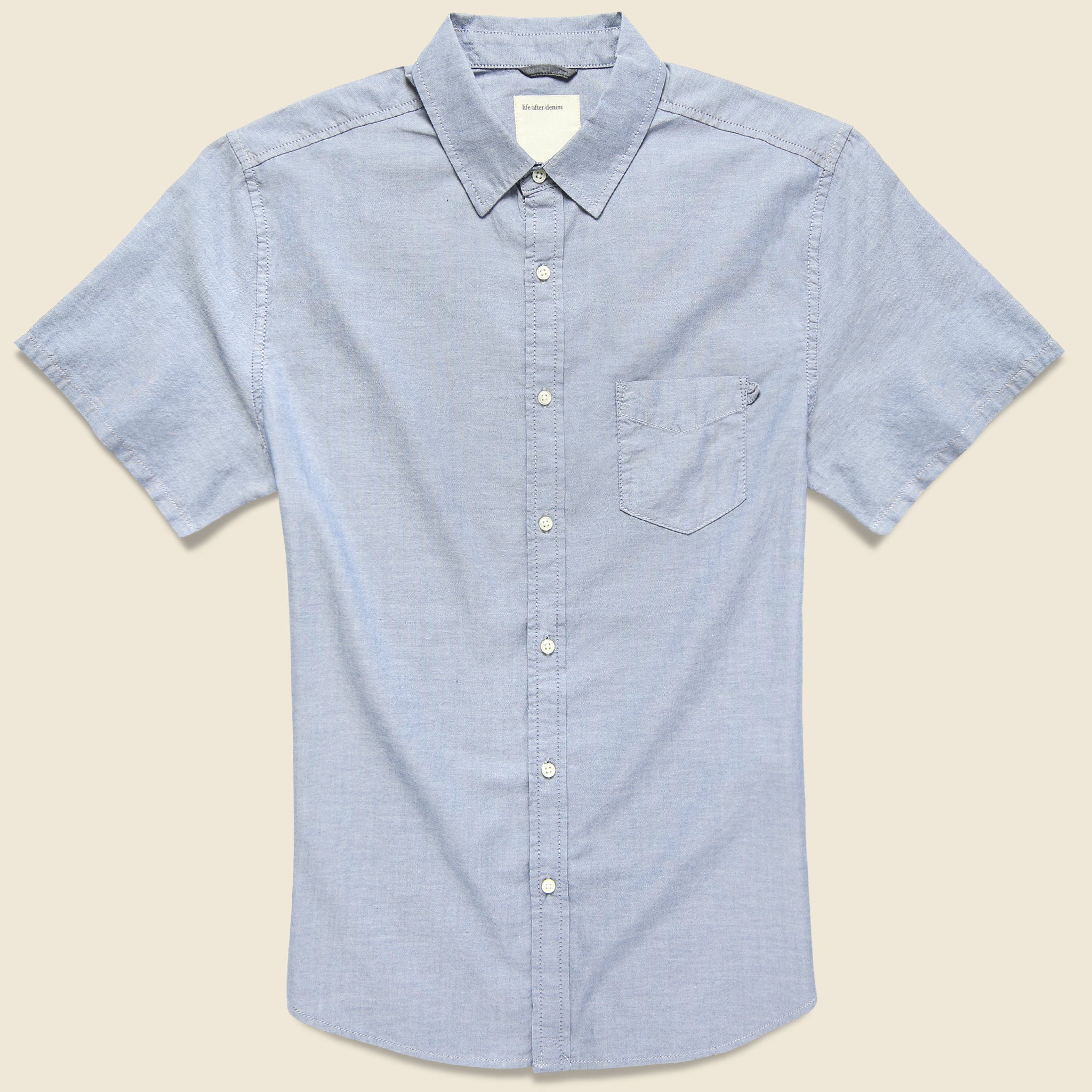 Oxford Shirt - Blue Agave - Life After Denim - STAG Provisions - Tops - S/S Woven - Solid