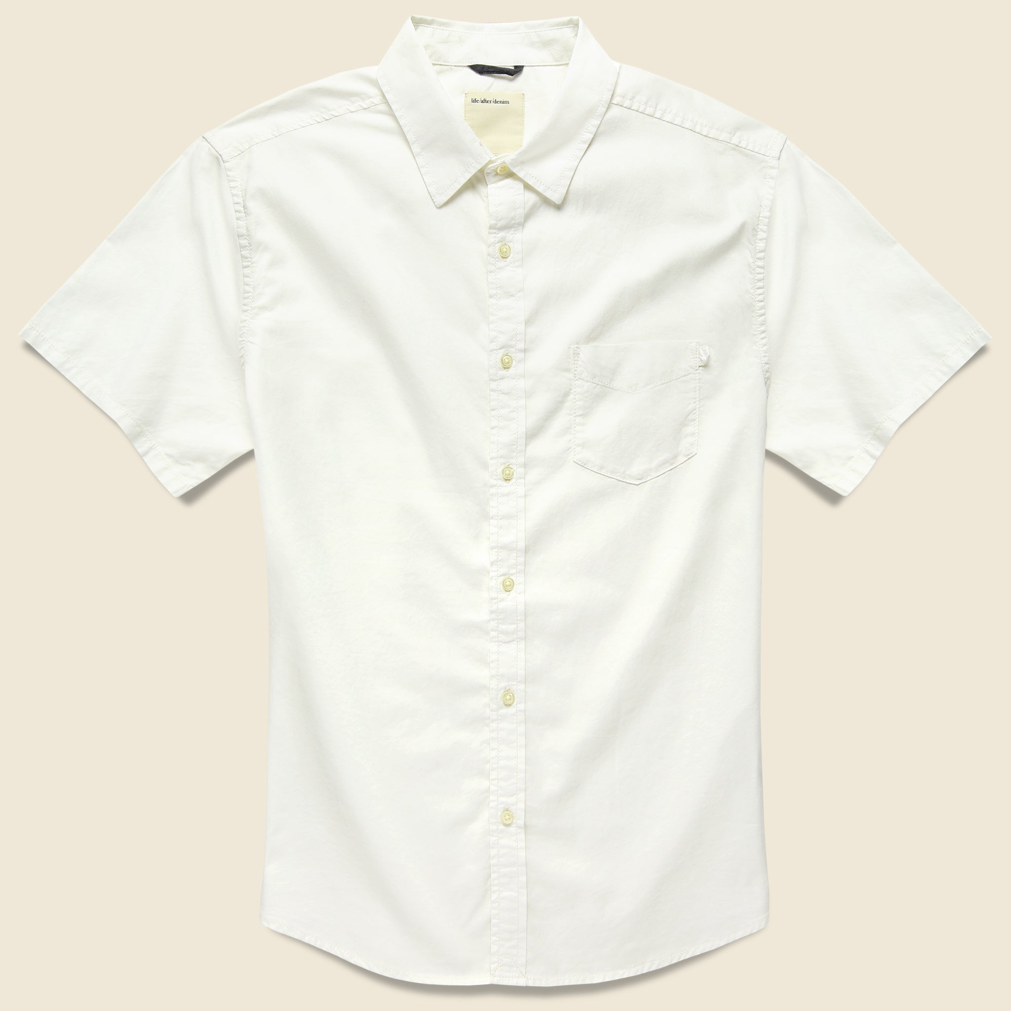 Oxford Shirt - White - Life After Denim - STAG Provisions - Tops - S/S Woven - Solid