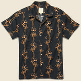 Kanga Shirt - Black - Life After Denim - STAG Provisions - Tops - S/S Woven - Floral