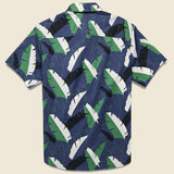 Twin Palm Shirt - Ocean Blue - Life After Denim - STAG Provisions - Tops - S/S Woven - Floral