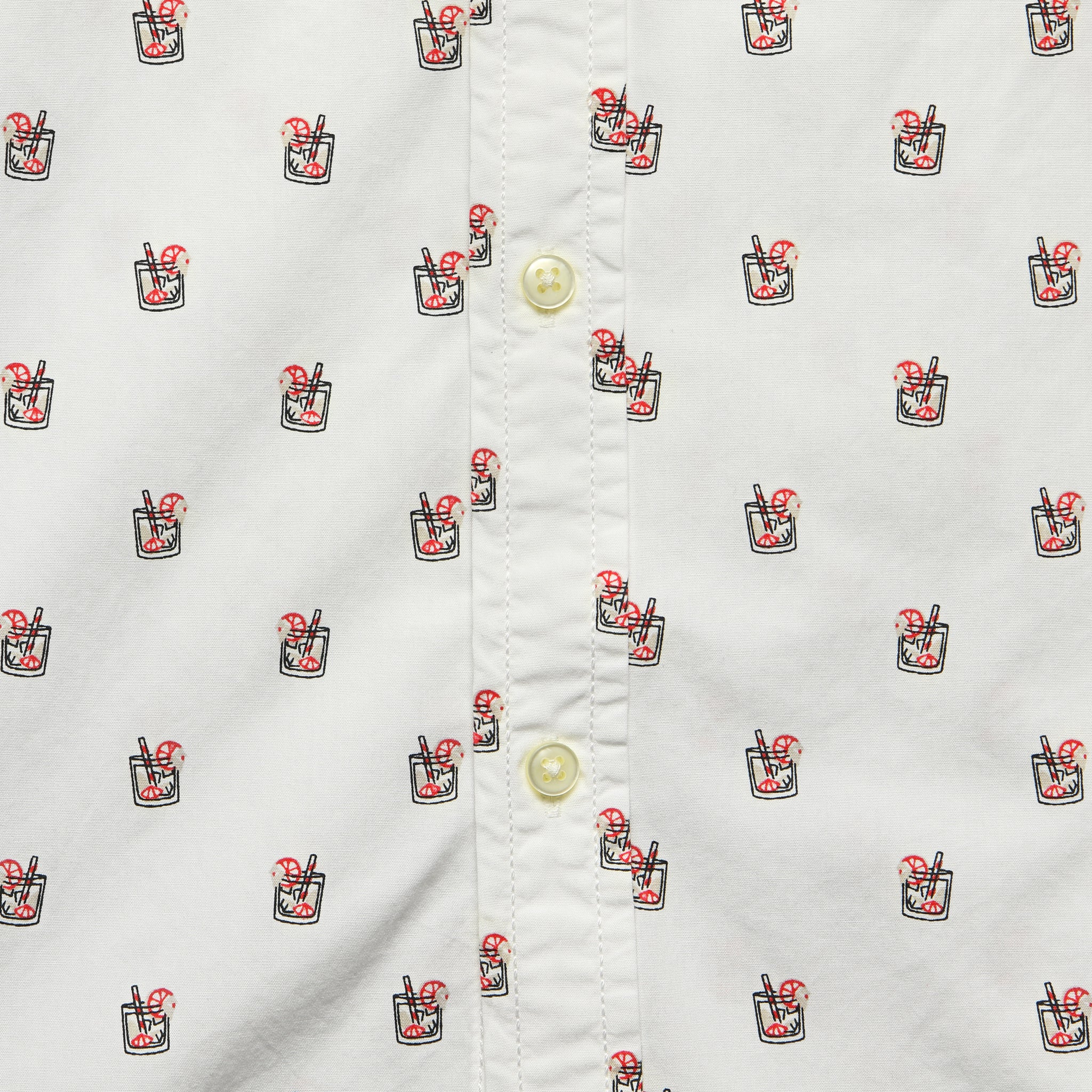 Mojito Shirt - White - Life After Denim - STAG Provisions - Tops - S/S Woven - Other Pattern