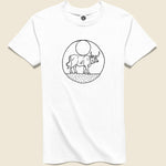 Moon Bull Tee - White - House of LAND - STAG Provisions - Tops - S/S Tee - Graphic