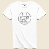 Moon Bull Tee - White - House of LAND - STAG Provisions - Tops - S/S Tee - Graphic