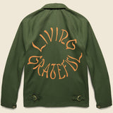 Living Grateful Shop Jacket - Olive - House of LAND - STAG Provisions - Outerwear - Coat / Jacket