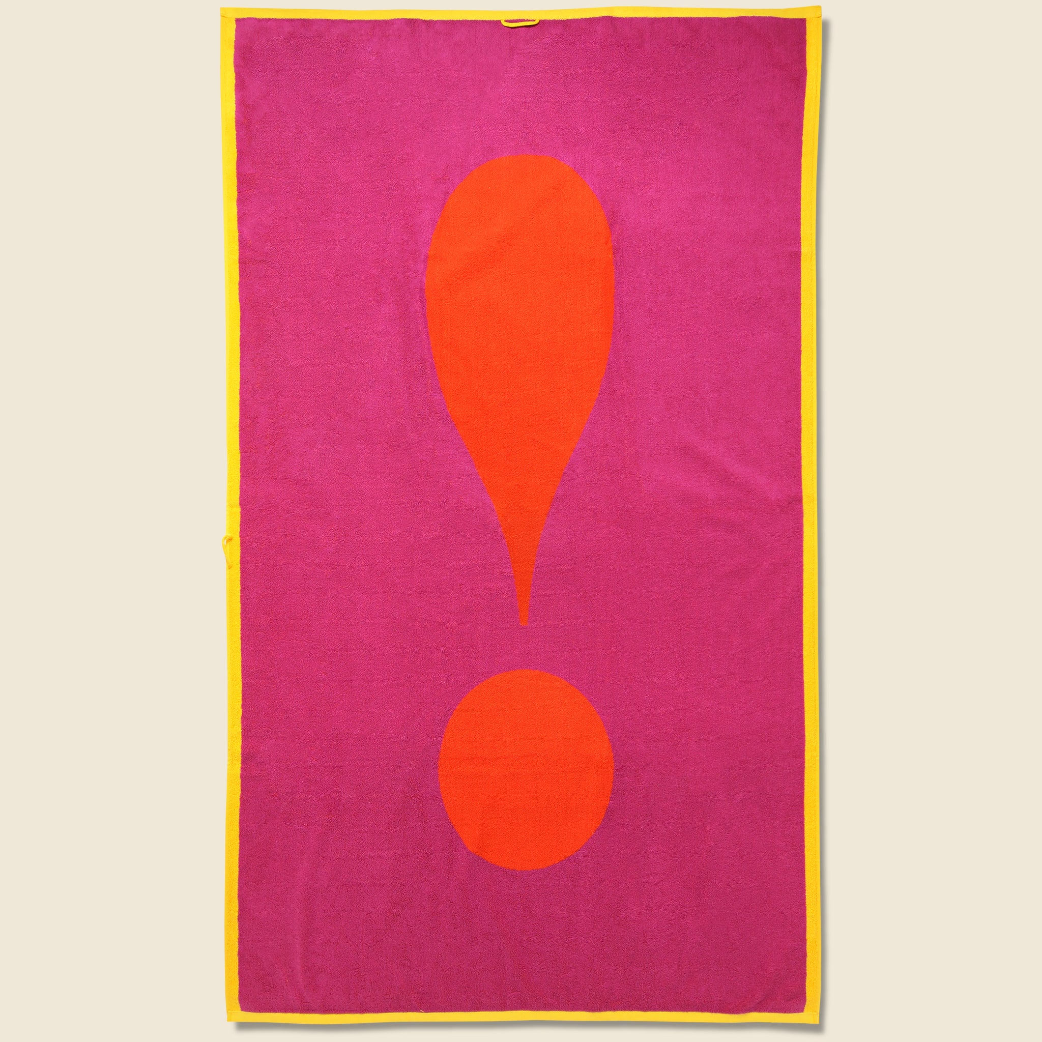 Exclamation Towel - Red/Orange - Lateral Objects - STAG Provisions - Gift - Towel