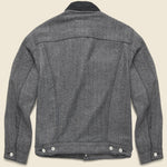 Vintage Fit Herringbone Trucker Jacket - Grey - Levis Premium - STAG Provisions - Outerwear - Coat / Jacket