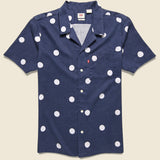 Dot Cubano Shirt - Clark Peacoat - Levis Premium - STAG Provisions - Tops - S/S Woven - Dot