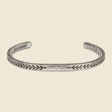 Pantheon Leaf Stamp Cuff - Sterling Silver - LHN Jewelry - STAG Provisions - Accessories - Cuffs
